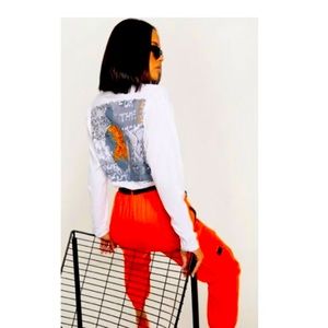 Pretty little things White tiger print long sleeve